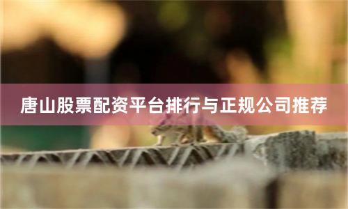 唐山股票配资平台排行与正规公司推荐